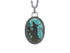 Sterling Silver Turquoise Handcrafted Artisan Pendant, (SP-5811)